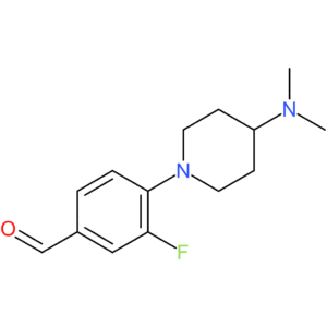 4-(4-(dimethylamino)piperidin-1-yl)-3-fluorobenzaldehyde