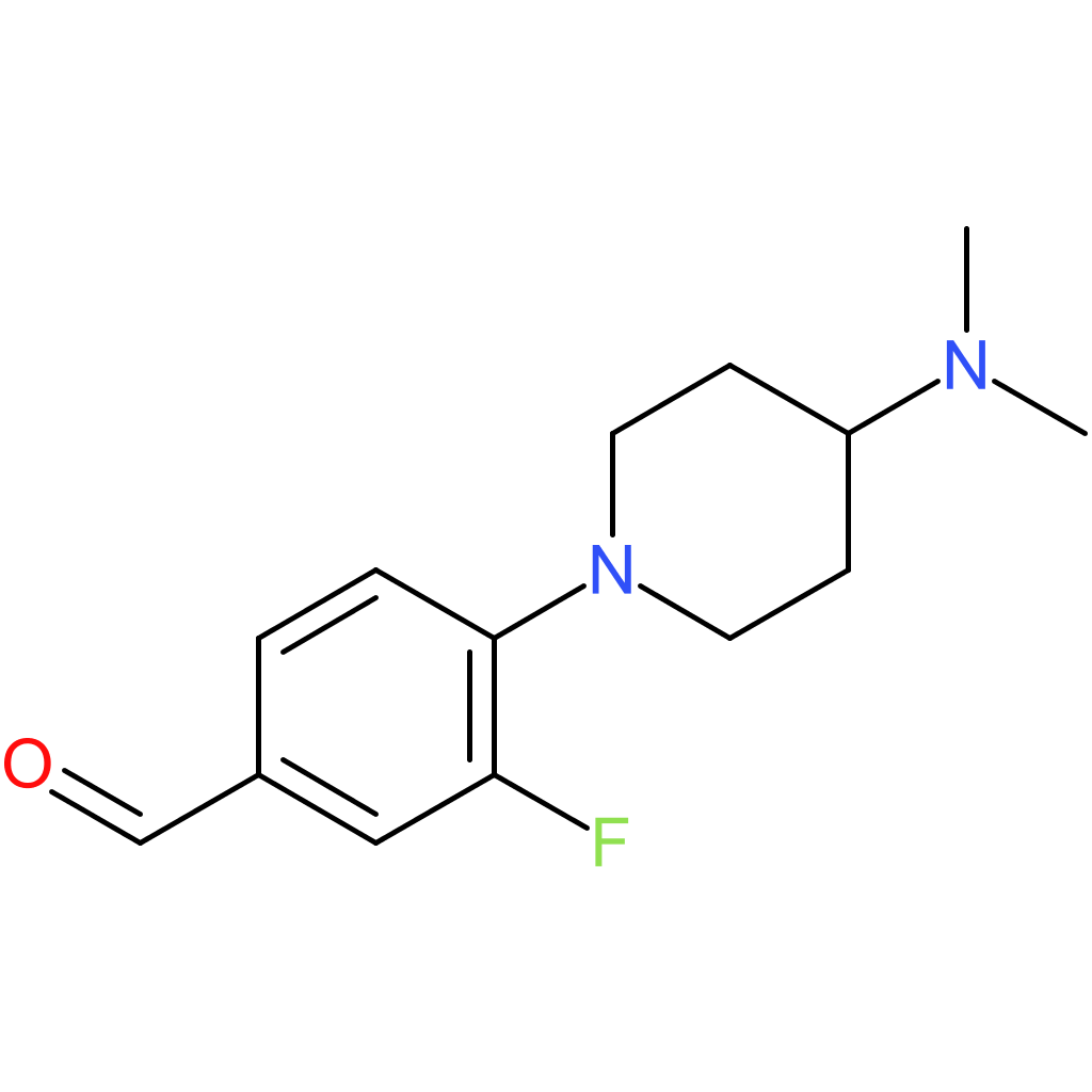 4-(4-(dimethylamino)piperidin-1-yl)-3-fluorobenzaldehyde
