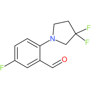 2-(3,3-difluoropyrrolidin-1-yl)-5-fluorobenzaldehyde