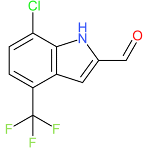7-chloro-4-(trifluoromethyl)-1H-indole-2-carbaldehyde