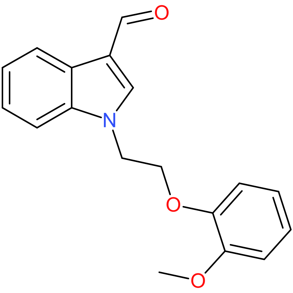 1-(2-(2-methoxyphenoxy)ethyl)-1H-indole-3-carbaldehyde