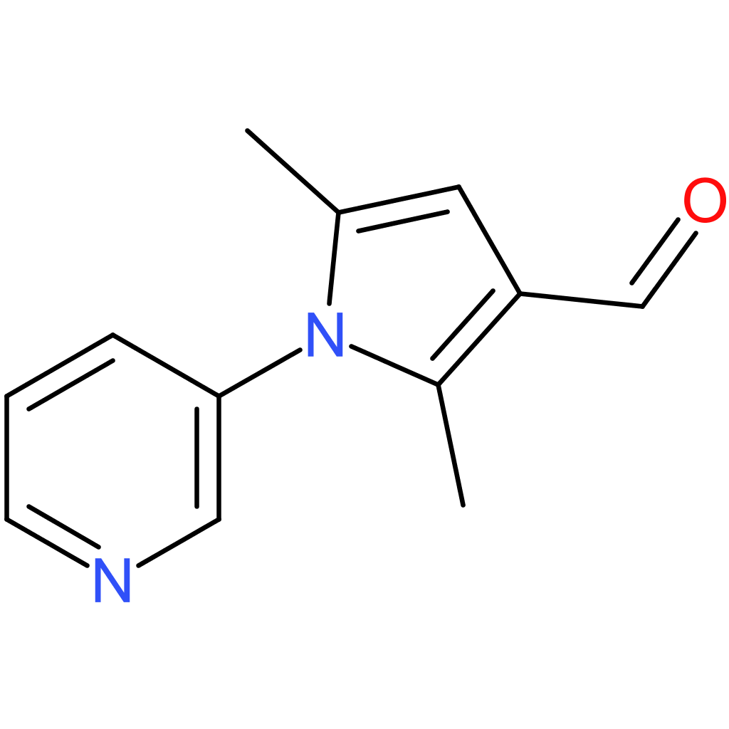2,5-dimethyl-1-(pyridin-3-yl)-1H-pyrrole-3-carbaldehyde