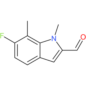 6-fluoro-1,7-dimethyl-1H-indole-2-carbaldehyde