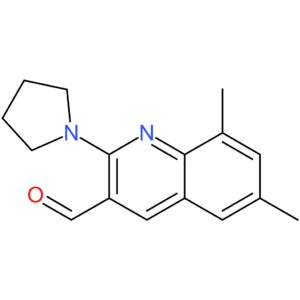 6,8-dimethyl-2-(pyrrolidin-1-yl)quinoline-3-carbaldehyde