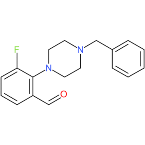 2-(4-benzylpiperazin-1-yl)-3-fluorobenzaldehyde