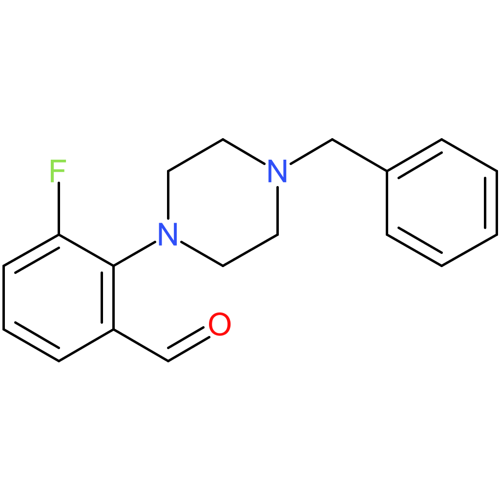 2-(4-benzylpiperazin-1-yl)-3-fluorobenzaldehyde