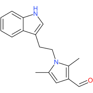 1-(2-(1H-indol-3-yl)ethyl)-2,5-dimethyl-1H-pyrrole-3-carbaldehyde