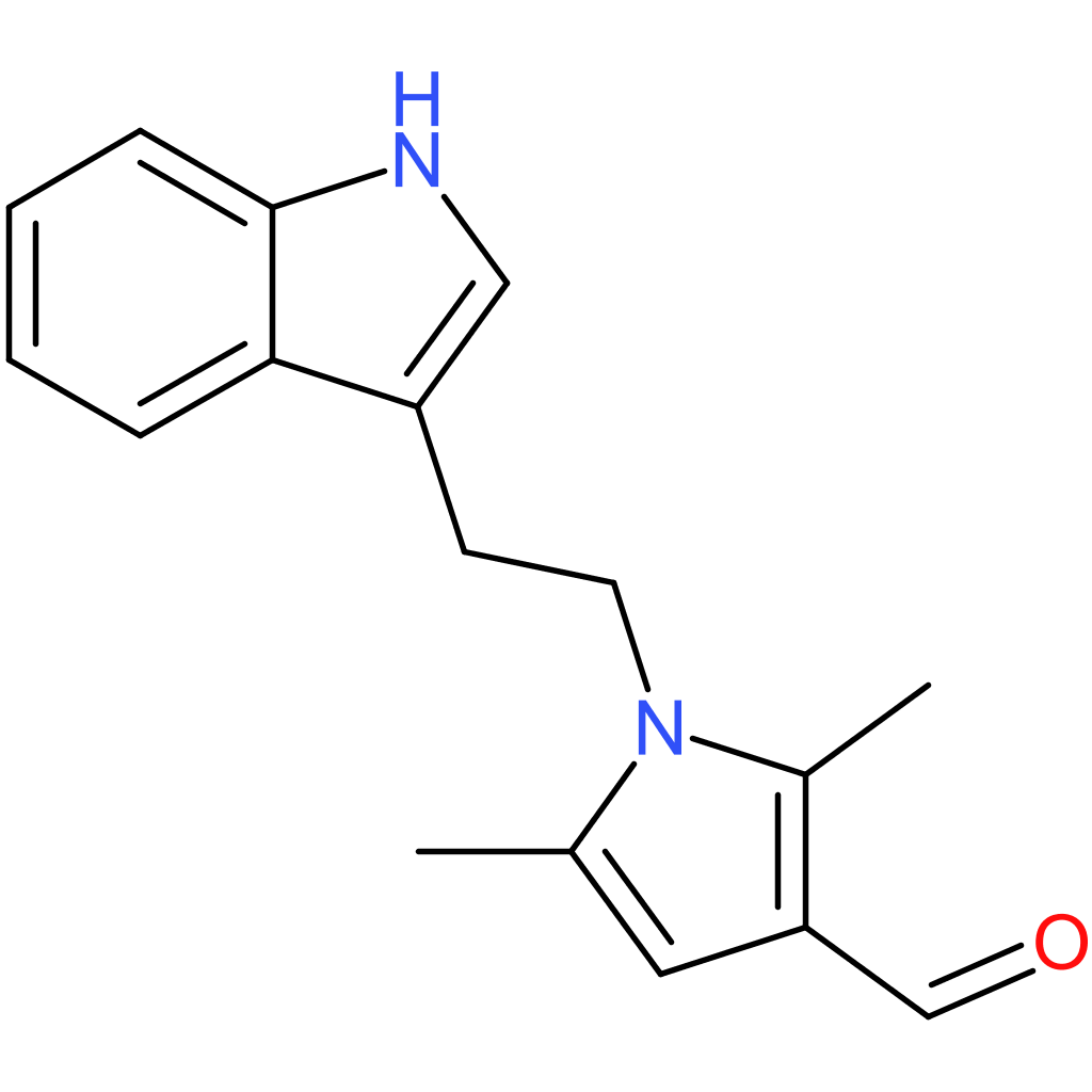 1-(2-(1H-indol-3-yl)ethyl)-2,5-dimethyl-1H-pyrrole-3-carbaldehyde
