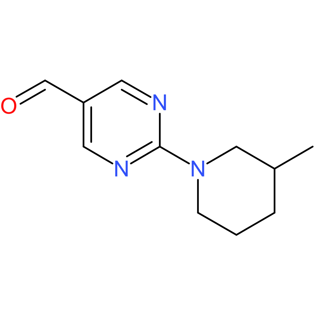 2-(3-methylpiperidin-1-yl)pyrimidine-5-carbaldehyde