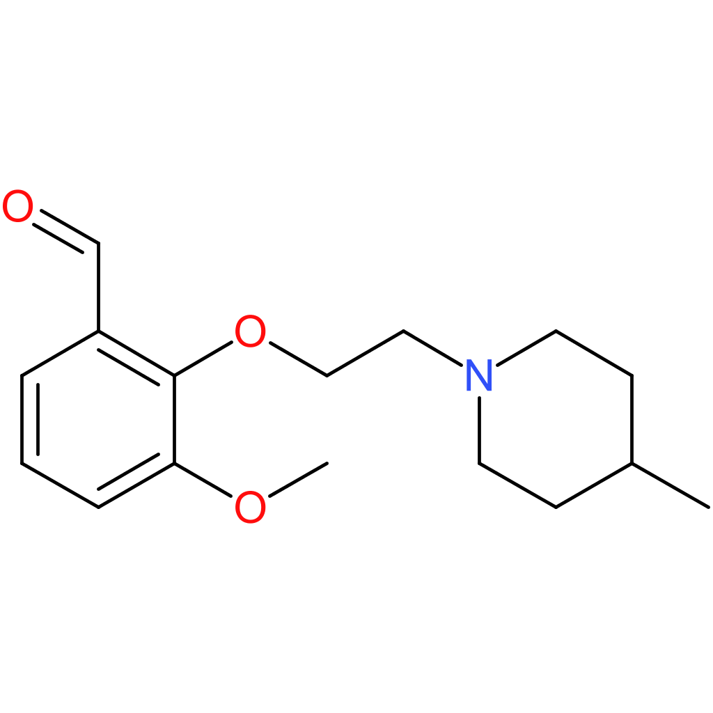 3-methoxy-2-(2-(4-methylpiperidin-1-yl)ethoxy)benzaldehyde