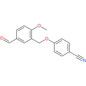 4-((5-formyl-2-methoxybenzyl)oxy)benzonitrile
