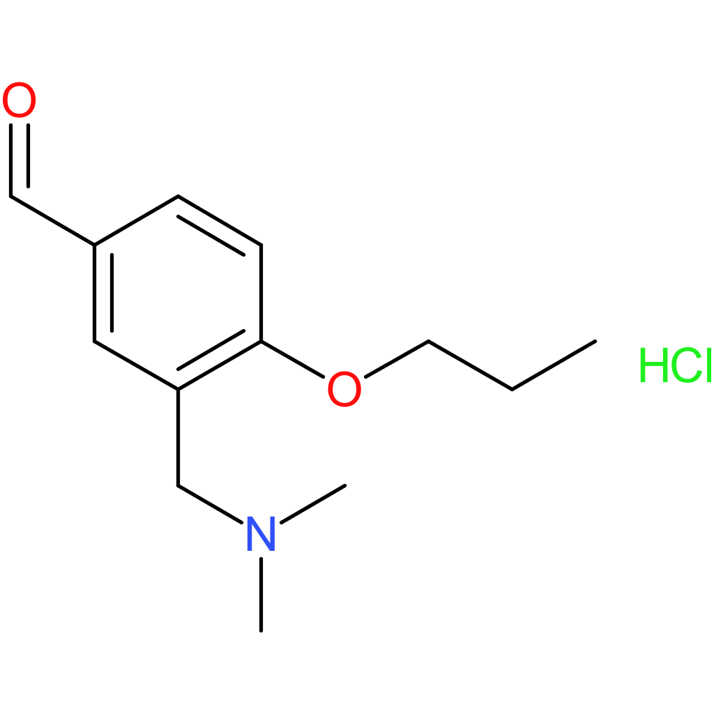 3-((dimethylamino)methyl)-4-propoxybenzaldehyde hydrochloride