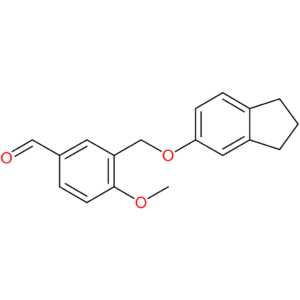 3-(((2,3-dihydro-1H-inden-5-yl)oxy)methyl)-4-methoxybenzaldehyde