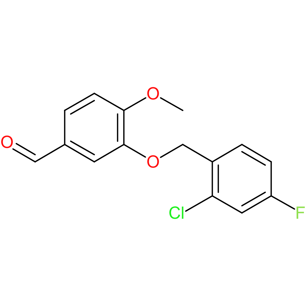 3-((2-chloro-4-fluorobenzyl)oxy)-4-methoxybenzaldehyde