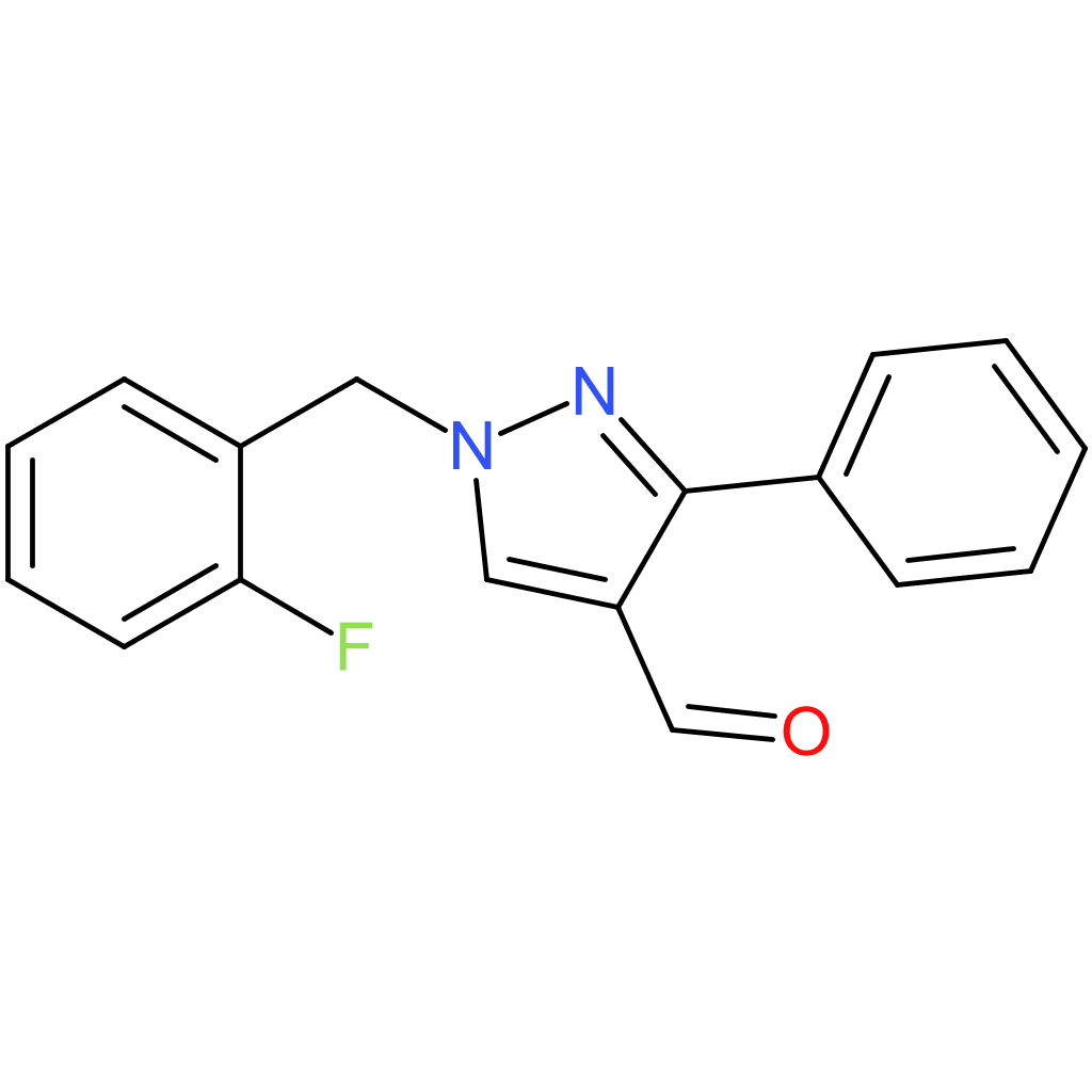 1-(2-fluorobenzyl)-3-phenyl-1H-pyrazole-4-carbaldehyde