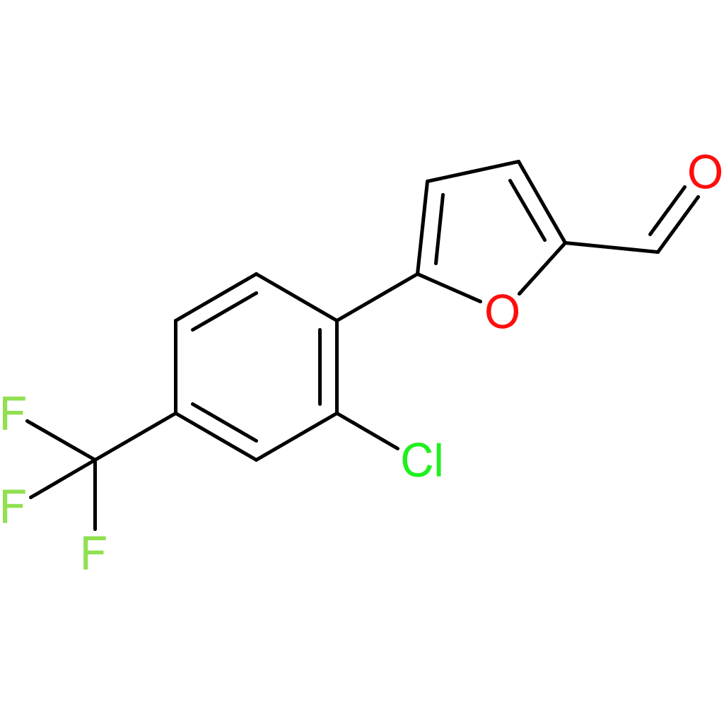 5-(2-chloro-4-(trifluoromethyl)phenyl)furan-2-carbaldehyde