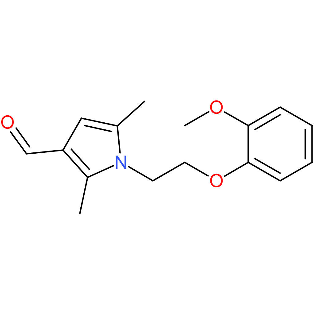 1-(2-(2-methoxyphenoxy)ethyl)-2,5-dimethyl-1H-pyrrole-3-carbaldehyde