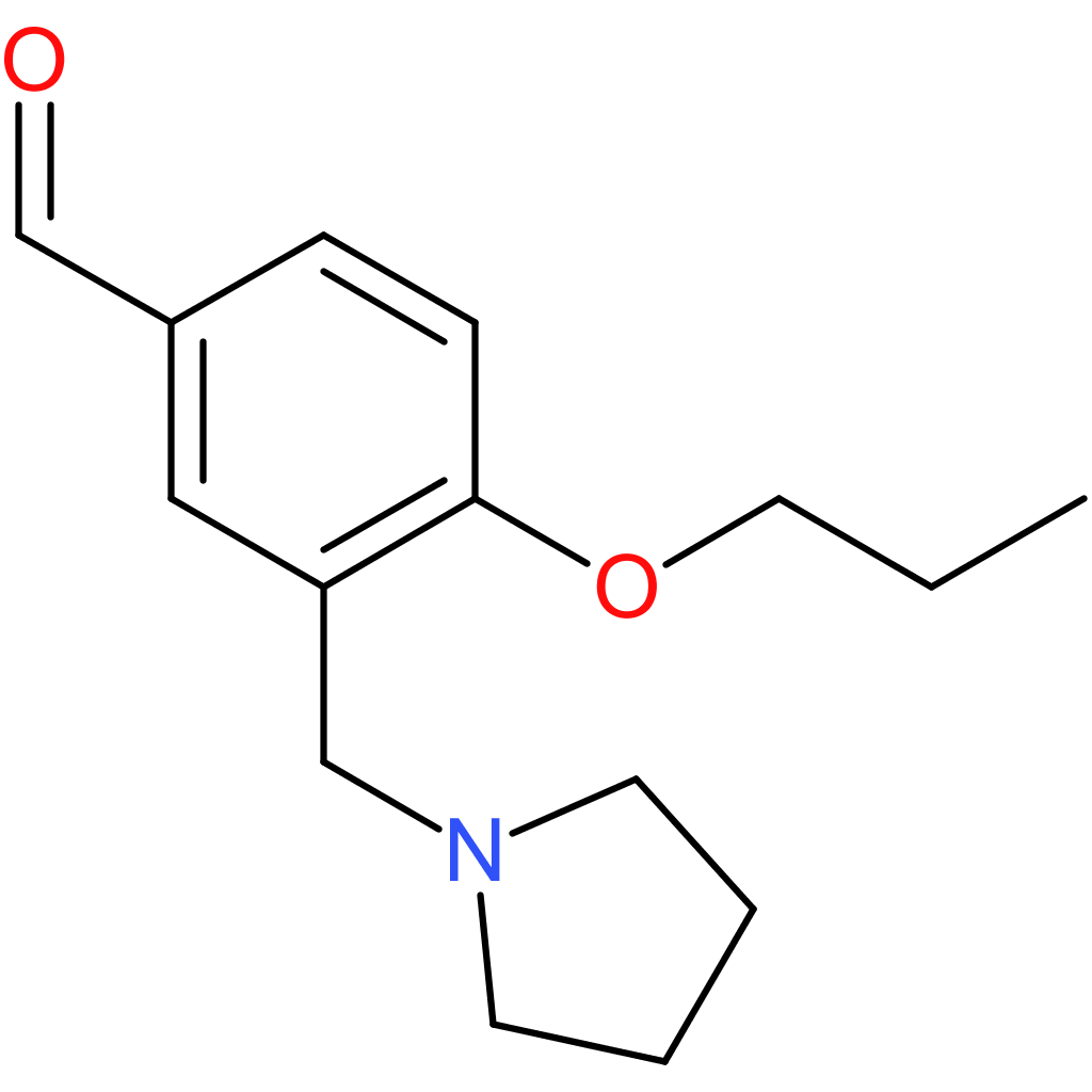 4-propoxy-3-(pyrrolidin-1-ylmethyl)benzaldehyde