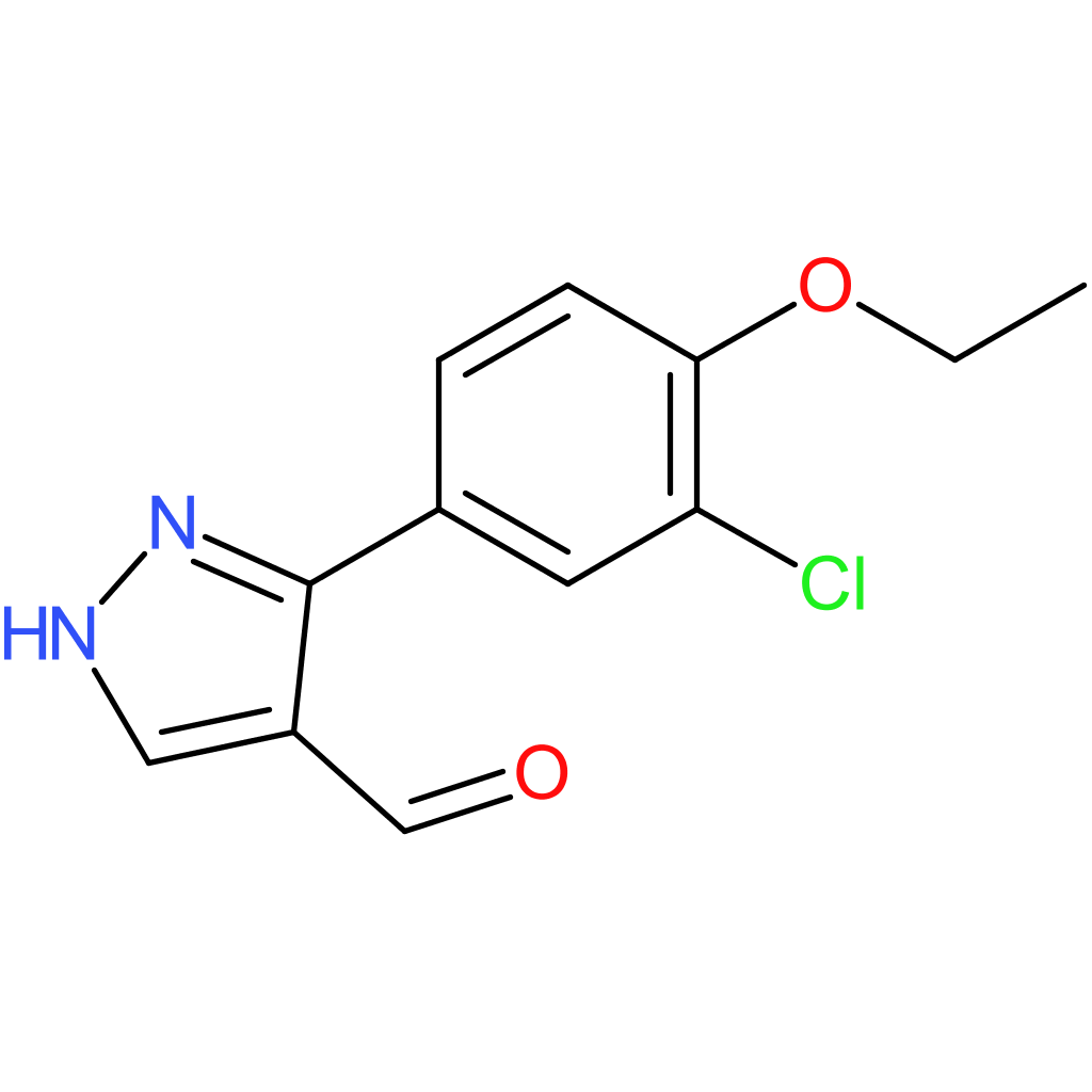 3-(3-chloro-4-ethoxyphenyl)-1H-pyrazole-4-carbaldehyde