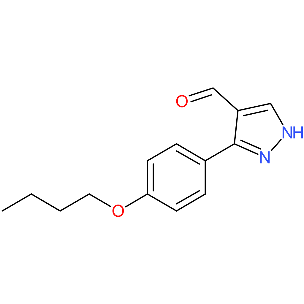 3-(4-butoxyphenyl)-1H-pyrazole-4-carbaldehyde