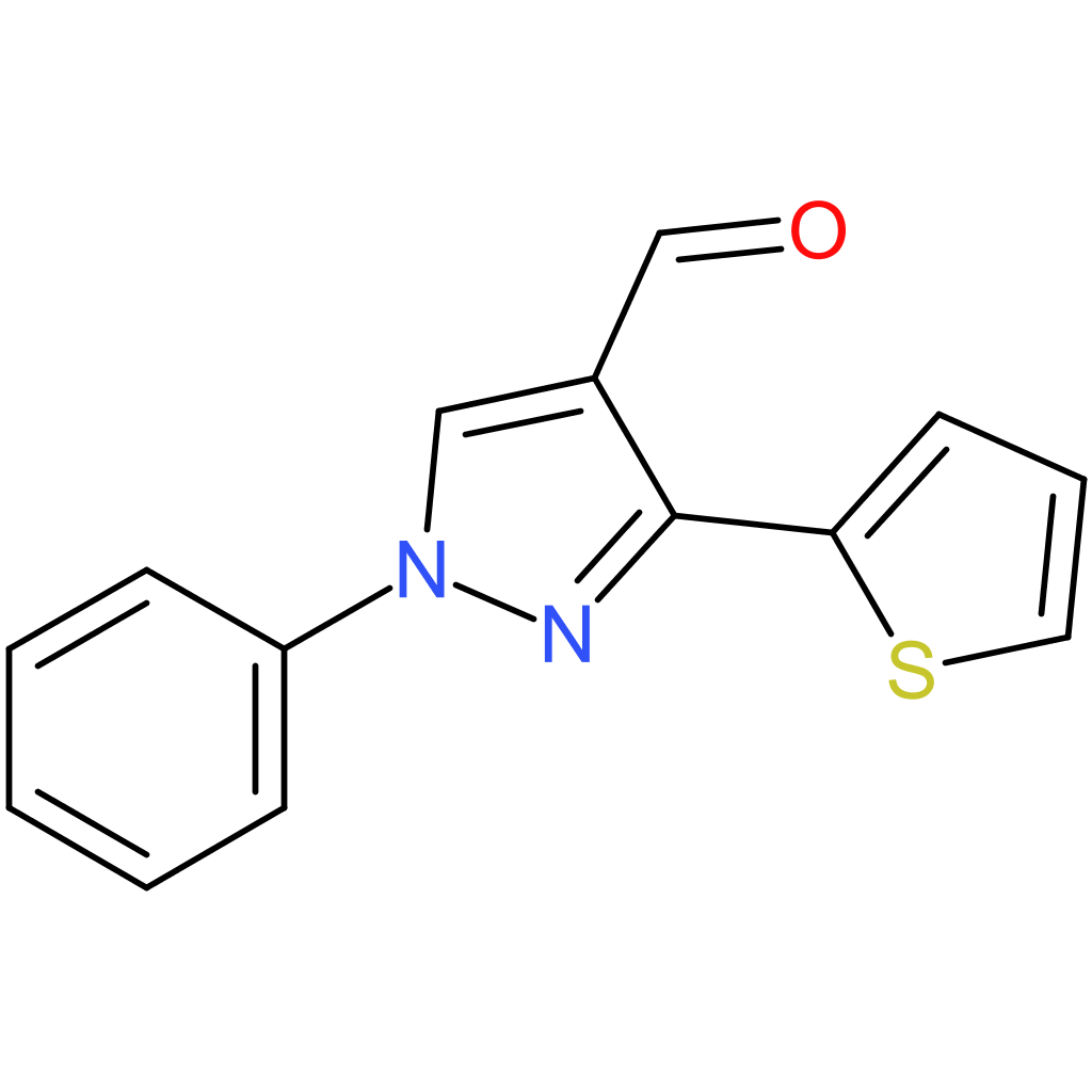 1-phenyl-3-(thiophen-2-yl)-1H-pyrazole-4-carbaldehyde