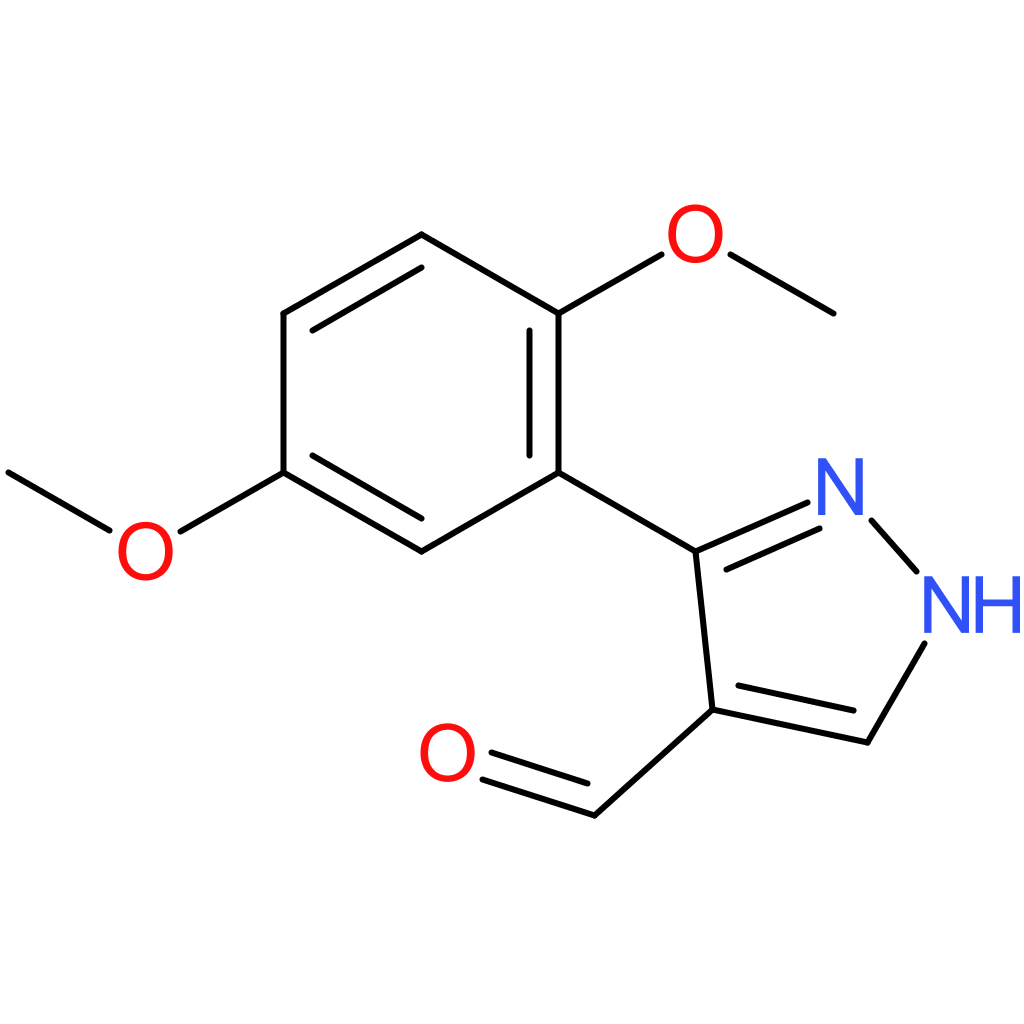 3-(2,5-dimethoxyphenyl)-1H-pyrazole-4-carbaldehyde