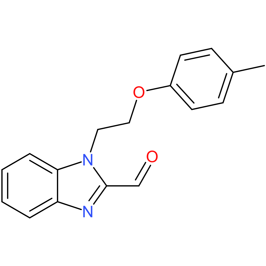 1-(2-(p-tolyloxy)ethyl)-1H-benzo[d]imidazole-2-carbaldehyde