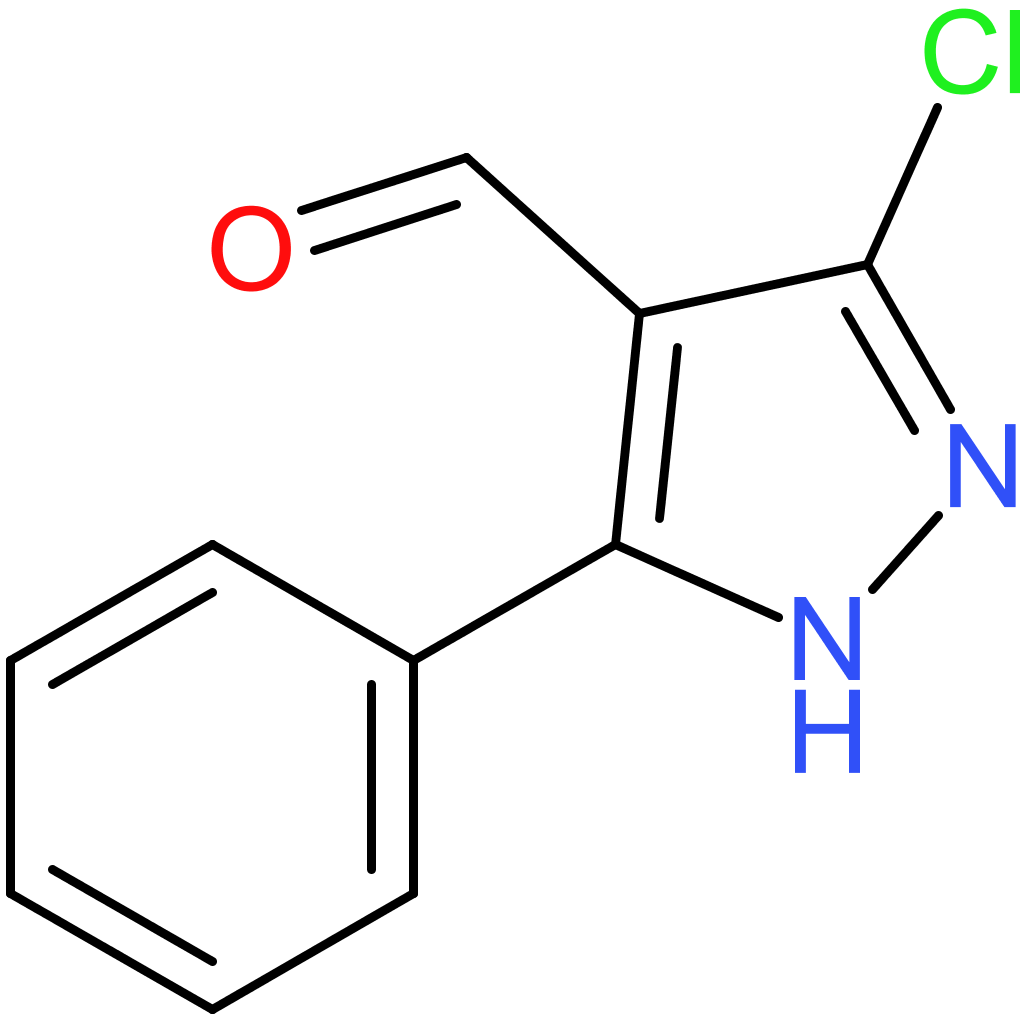 3-chloro-5-phenyl-1H-pyrazole-4-carbaldehyde