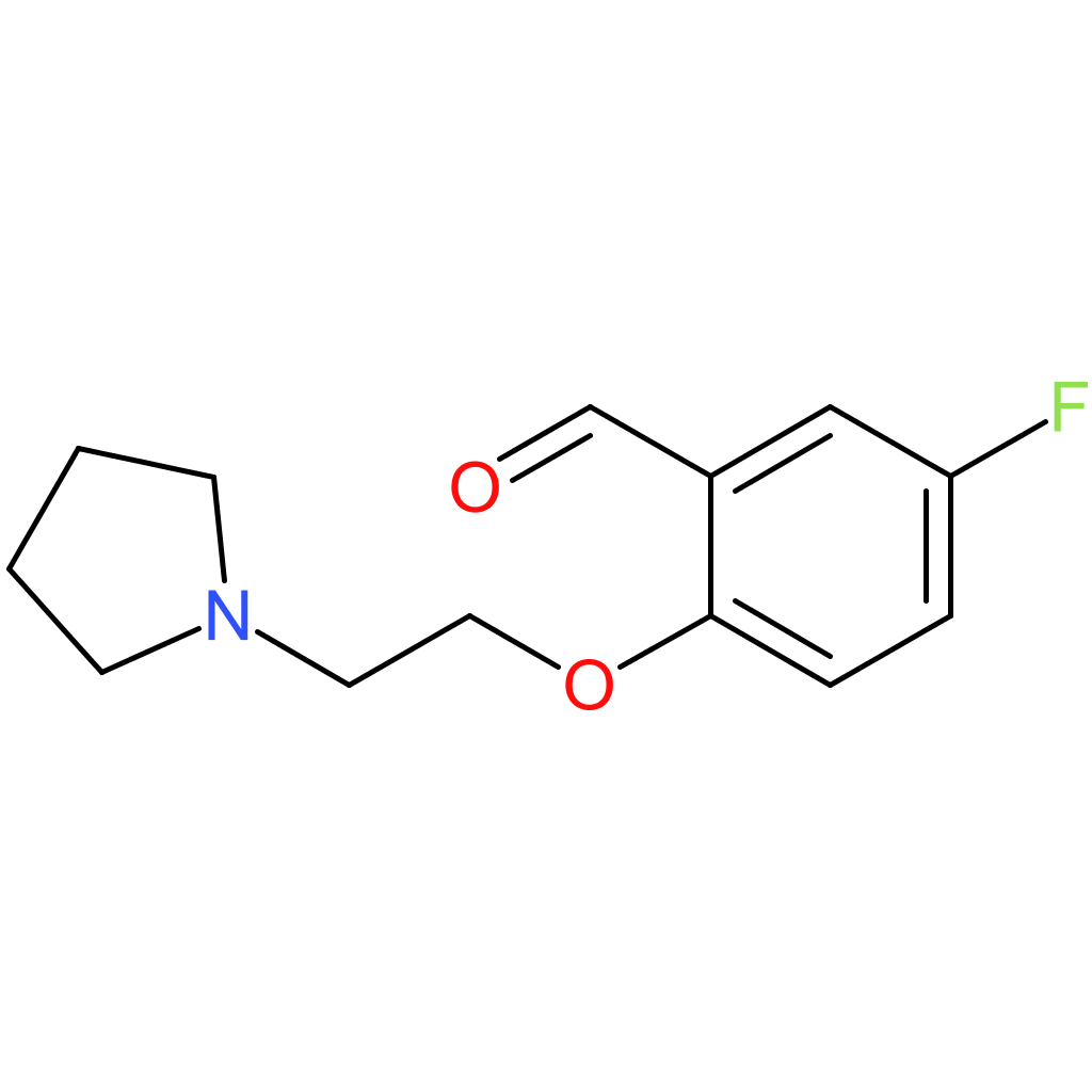 5-fluoro-2-(2-(pyrrolidin-1-yl)ethoxy)benzaldehyde