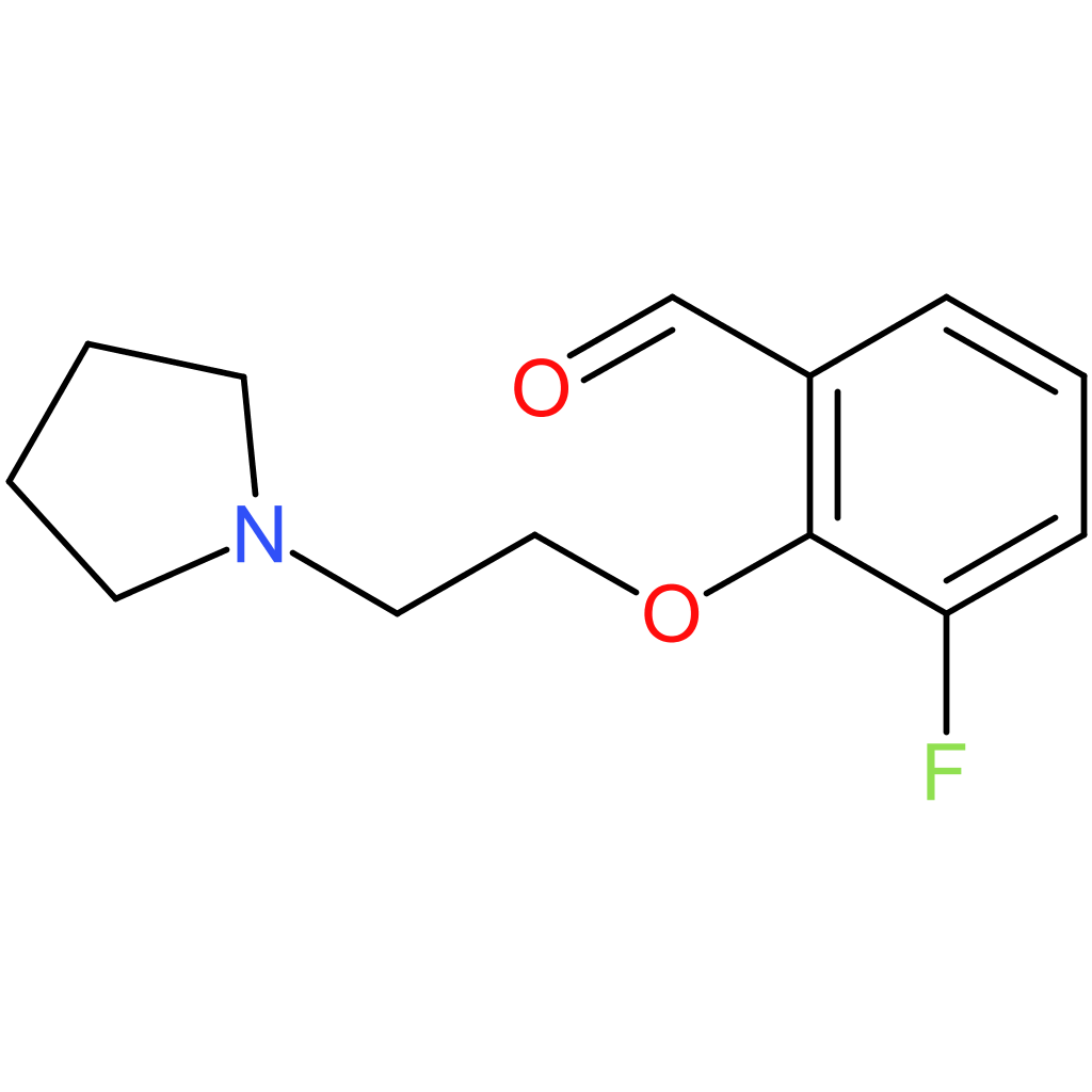3-fluoro-2-(2-(pyrrolidin-1-yl)ethoxy)benzaldehyde