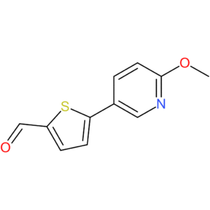 5-(6-methoxypyridin-3-yl)thiophene-2-carbaldehyde