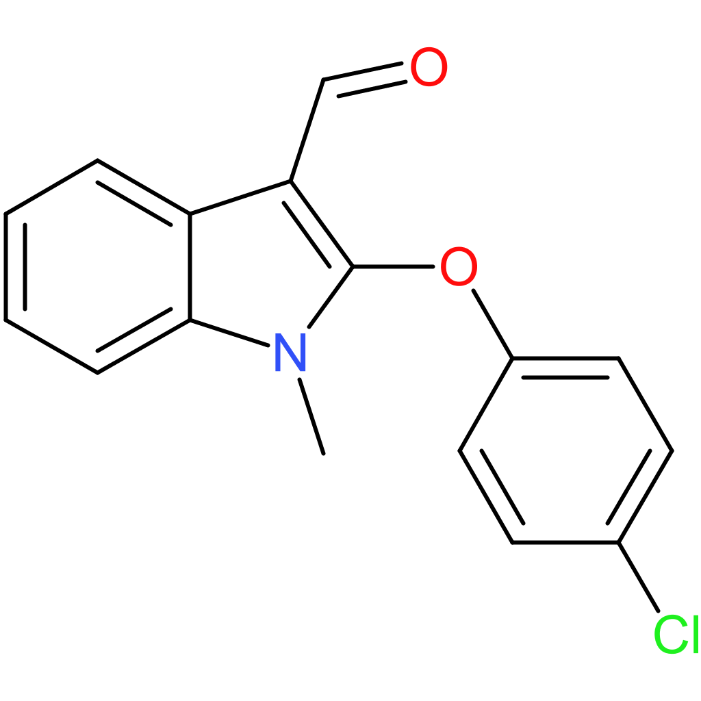 2-(4-chlorophenoxy)-1-methyl-1H-indole-3-carbaldehyde