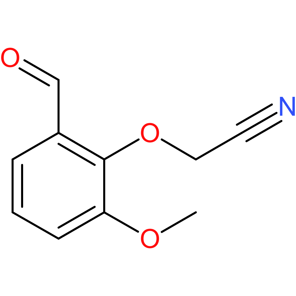 2-(2-formyl-6-methoxyphenoxy)acetonitrile