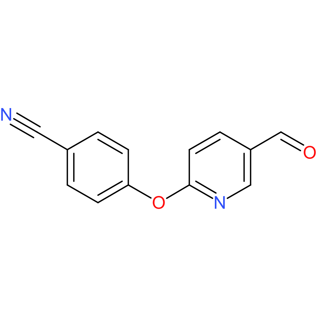 4-((5-formylpyridin-2-yl)oxy)benzonitrile