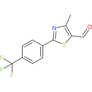 4-methyl-2-(4-(trifluoromethyl)phenyl)thiazole-5-carbaldehyde