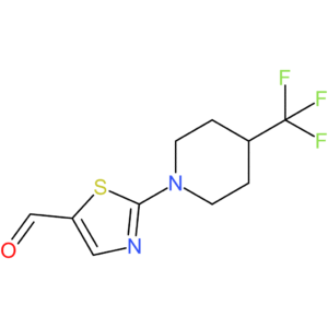 2-(4-(trifluoromethyl)piperidin-1-yl)thiazole-5-carbaldehyde