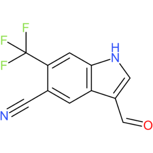 3-formyl-6-(trifluoromethyl)-1H-indole-5-carbonitrile