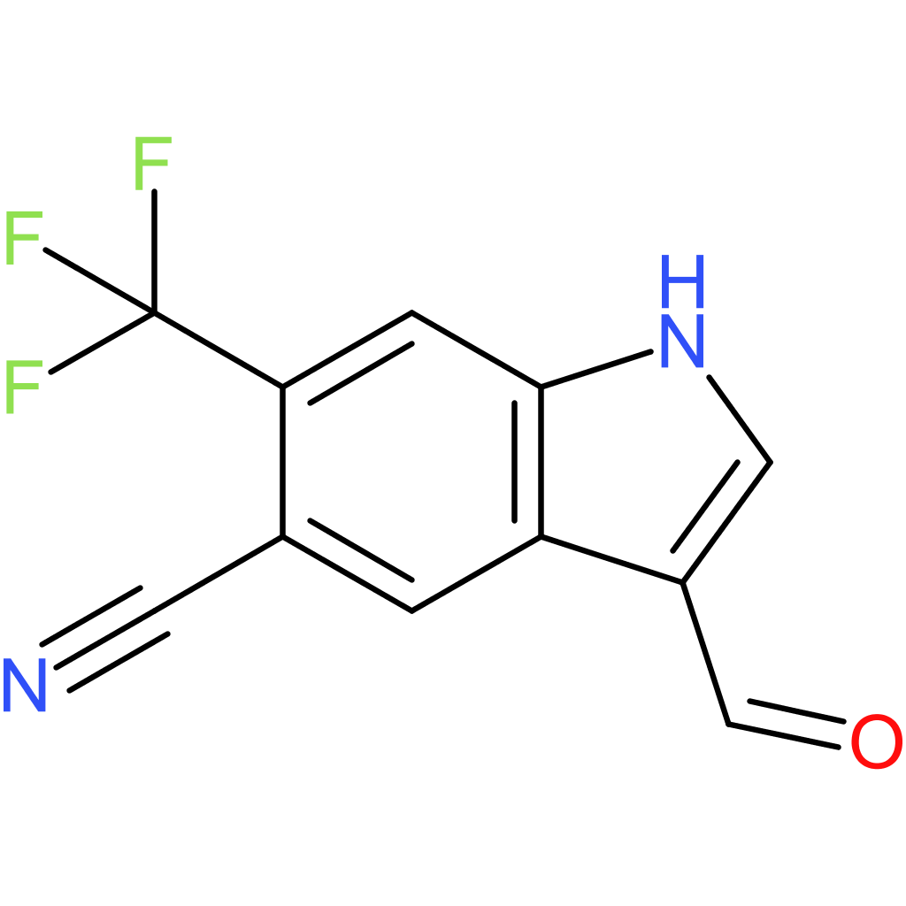 3-formyl-6-(trifluoromethyl)-1H-indole-5-carbonitrile