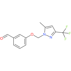 3-((5-methyl-3-(trifluoromethyl)-1H-pyrazol-1-yl)methoxy)benzaldehyde