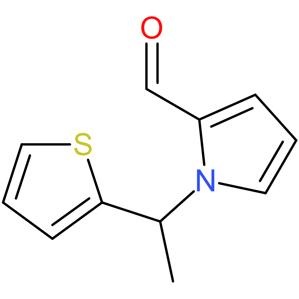 1-(1-(thiophen-2-yl)ethyl)-1H-pyrrole-2-carbaldehyde