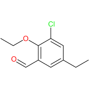 3-chloro-2-ethoxy-5-ethylbenzaldehyde