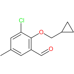 3-chloro-2-(cyclopropylmethoxy)-5-methylbenzaldehyde