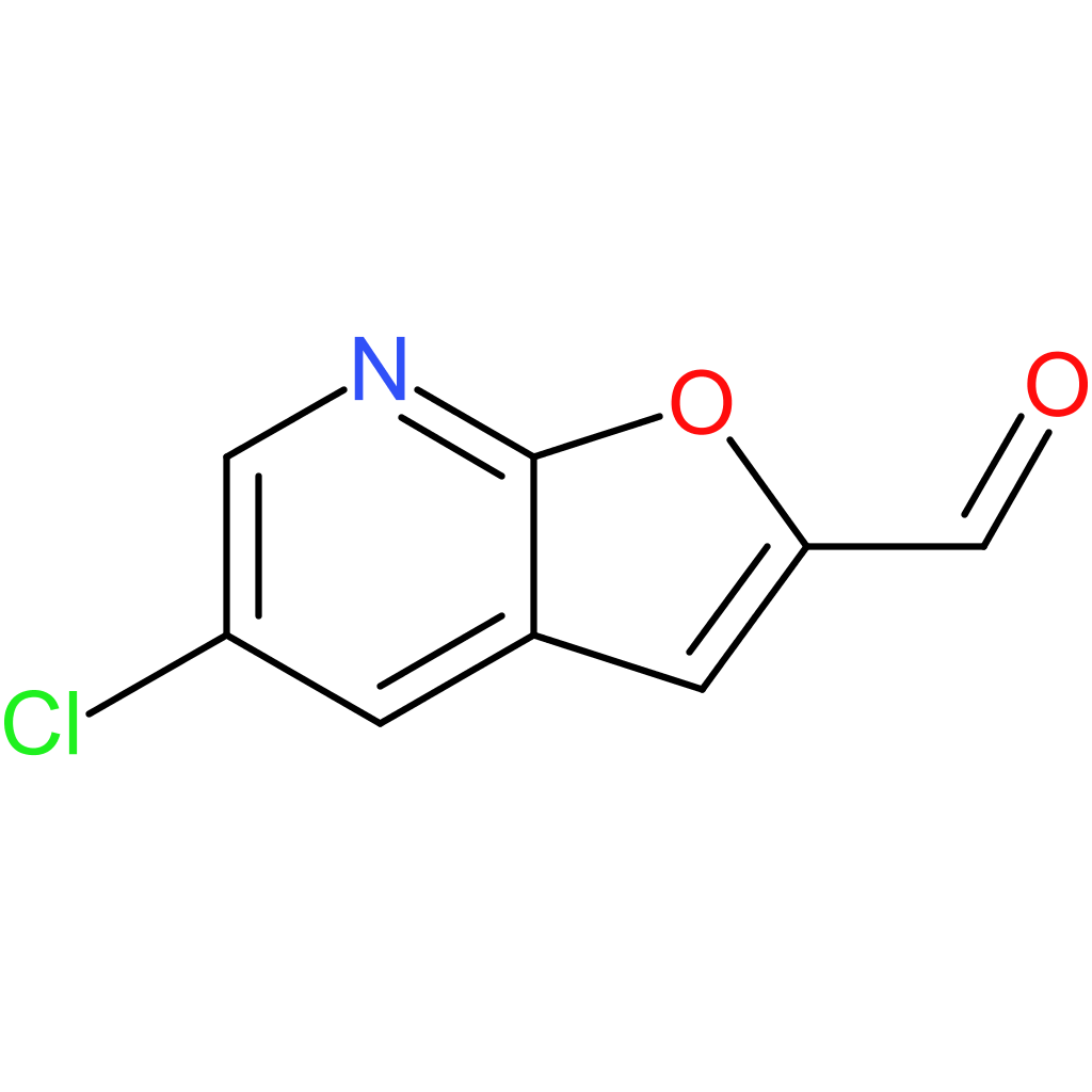 5-chlorofuro[2,3-b]pyridine-2-carbaldehyde