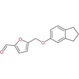 5-(((2,3-dihydro-1H-inden-5-yl)oxy)methyl)furan-2-carbaldehyde