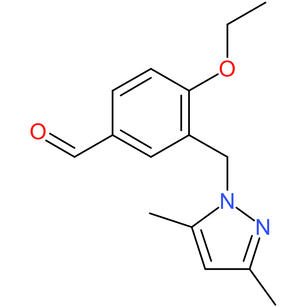 3-((3,5-dimethyl-1H-pyrazol-1-yl)methyl)-4-ethoxybenzaldehyde