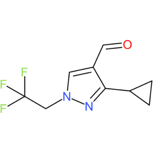 3-cyclopropyl-1-(2,2,2-trifluoroethyl)-1H-pyrazole-4-carbaldehyde