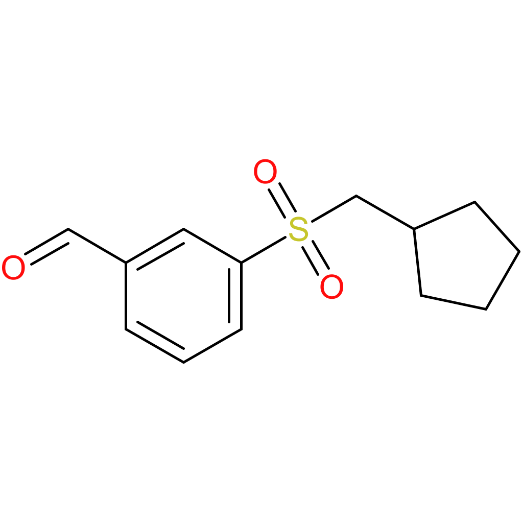 3-((cyclopentylmethyl)sulfonyl)benzaldehyde