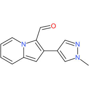 2-(1-methyl-1H-pyrazol-4-yl)indolizine-3-carbaldehyde