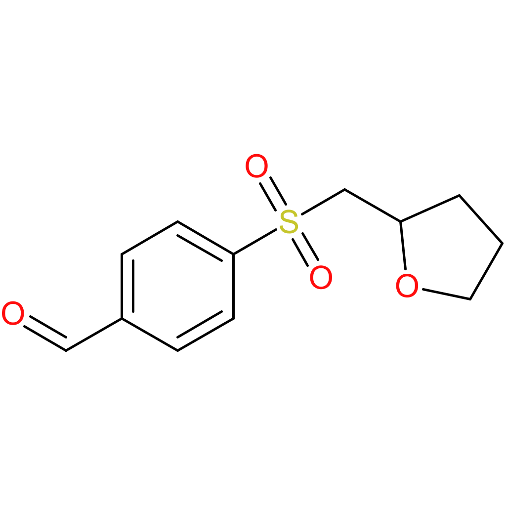4-(((tetrahydrofuran-2-yl)methyl)sulfonyl)benzaldehyde