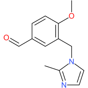 4-methoxy-3-((2-methyl-1H-imidazol-1-yl)methyl)benzaldehyde